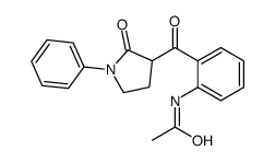 N-[2-(2-oxo-1-phenylpyrrolidine-3-carbonyl)phenyl]acetamide结构式