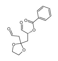 (2R)-2-benzoyloxy-4,4-ethylenedioxyhexane-1,6-dial结构式