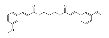 (E)-3-(3-Methoxy-phenyl)-acrylic acid 3-[(E)-3-(3-methoxy-phenyl)-acryloyloxy]-propyl ester Structure