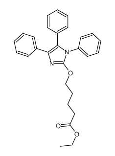 ethyl 5-(1,4,5-triphenylimidazol-2-yl)oxypentanoate Structure