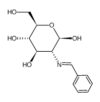 2-benzylideneamino-2-deoxy-β-D-glucopyranose Structure