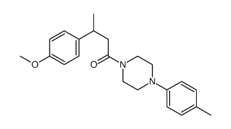 3-(4-methoxyphenyl)-1-[4-(4-methylphenyl)piperazin-1-yl]butan-1-one结构式