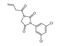 1-but-3-enoyl-3-(3,5-dichlorophenyl)imidazolidine-2,4-dione结构式