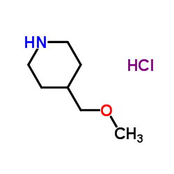 4-(Methoxymethyl)piperidine hydrochloride (1:1) structure