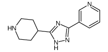 3-(5-piperidin-4-yl-1H-1,2,4-triazol-3-yl)pyridine Structure