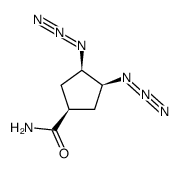 cis-syn-3,4-diazidocyclopentanecarboxamide Structure