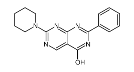 7-phenyl-2-piperidin-1-yl-8H-pyrimido[4,5-d]pyrimidin-5-one Structure