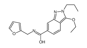 3-ethoxy-N-(furan-2-ylmethyl)-2-propylindazole-6-carboxamide结构式