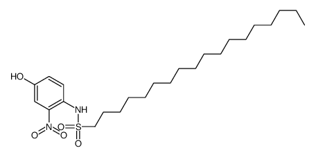 N-(4-hydroxy-2-nitrophenyl)octadecane-1-sulfonamide Structure