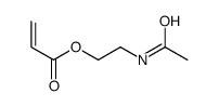 2-acetamidoethyl prop-2-enoate Structure