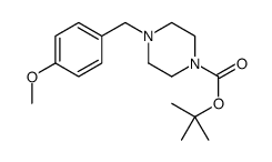 Tert-butyl-4-(4-methoxybenzyl)piperazine-1-carboxylate结构式