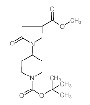 tert-butyl 4-(4-methoxycarbonyl-2-oxopyrrolidin-1-yl)piperidine-1-carboxylate picture