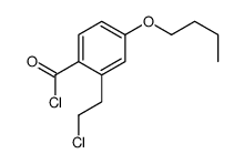 4-butoxy-2-(2-chloroethyl)benzoyl chloride结构式