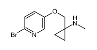 1-[(6-bromopyridin-3-yl)oxymethyl]-N-methylcyclopropan-1-amine Structure