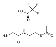 N-glycyl-S-acetylcysteamine trifluoroacetate Structure