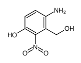 4-amino-3-(hydroxymethyl)-2-nitrophenol结构式