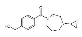 (4-cyclopropyl-[1,4]diazepan-1-yl)-(4-hydroxymethyl-phenyl)-methanone结构式