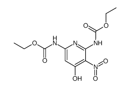 N,N'-(4-hydroxy-3-nitro-pyridine-2,6-diyl)-bis-carbamic acid diethyl ester Structure