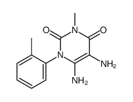 5,6-diamino-3-methyl-1-(2-methylphenyl)pyrimidine-2,4-dione结构式