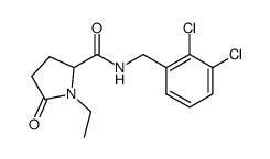 N-[(2,3-dichlorophenyl)methyl]-1-ethyl-5-oxoprolinamide Structure