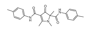 1,2,5-trimethyl-3-oxo-N2,N4-di-p-tolyl-2,3-dihydro-1H-pyrrole-2,4-dicarboxamide Structure