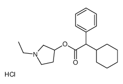 (1-ethylpyrrolidin-3-yl) 2-cyclohexyl-2-phenylacetate,hydrochloride结构式