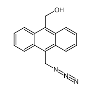 (10-azidomethylanthracen-9-yl)methanol结构式