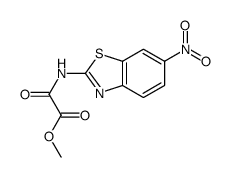 methyl 2-[(6-nitro-1,3-benzothiazol-2-yl)amino]-2-oxoacetate Structure