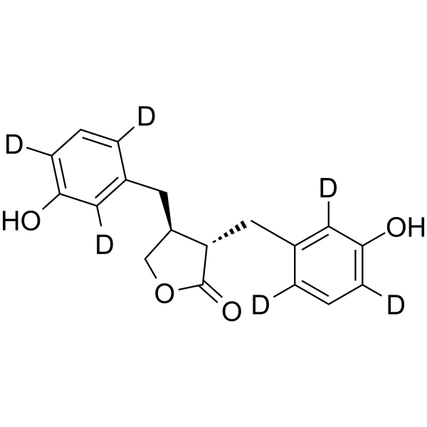 (Rac)-Enterolactone-d6 Structure