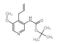 4-烯丙基-5-甲氧基吡啶-3-氨基甲酸叔丁酯图片