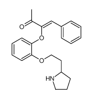 (Z)-4-phenyl-3-[2-(2-pyrrolidin-2-ylethoxy)phenoxy]but-3-en-2-one Structure