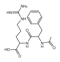 opt.-inactive !-Nα-(N-acetyl-phenylalanyl)-arginine Structure