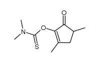 3,5-dimethyl-2-[(dimethylthiocarbamoyl)oxy]-2-cyclopenten-1-one Structure