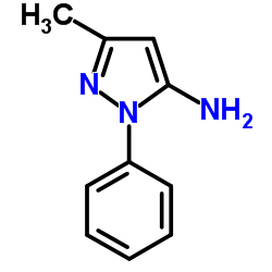 5-氨基-3-甲基-1-苯基吡唑结构式