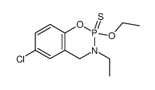 6-Chloro-2-ethoxy-3-ethyl-3,4-dihydro-benzo[e][1,3,2]oxazaphosphinine 2-sulfide结构式