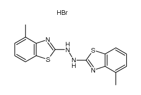 2,2'-hydrazobis(4-methylbenzothiazole) hydrobromide结构式