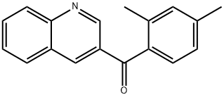 3-(2,4-Dimethylbenzoyl)quinoline结构式