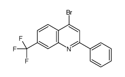 4-Bromo-2-phenyl-7-trifluoromethylquinoline结构式