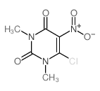 2,4(1H,3H)-Pyrimidinedione,6-chloro-1,3-dimethyl-5-nitro- structure