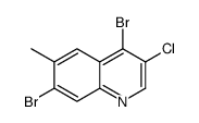 3-Chloro-4,7-dibromo-6-methylquinoline Structure