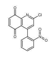 2-chloro-4-(2-nitrophenyl)quinoline-5,8-dione Structure