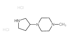 1-Methyl-4-(3-pyrrolidinyl)piperazine dihydrochloride Structure