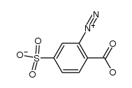 2-carboxy-5-sulfo-benzenediazonium-betaine结构式