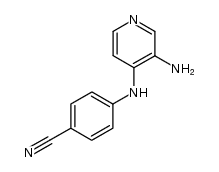 3-amino-4-[N-(4-cyanophenyl)amino]pyridine Structure