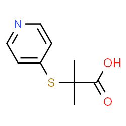 Propanoic acid, 2-methyl-2-(4-pyridinylthio)- (9CI)结构式