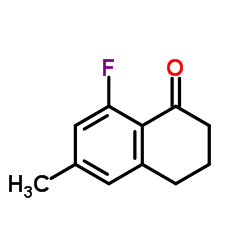 8-Fluoro-6-methyl-3,4-dihydro-1(2H)-naphthalenone结构式