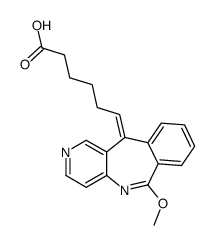 (6Z)-6-(6-methoxypyrido[4,3-c][2]benzazepin-11-ylidene)hexanoic acid Structure