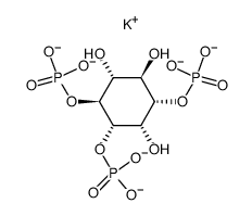 L-肌醇1,4,5-三磷酸六钾盐结构式