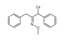 1,3-Diphenylacetone O-methyloxime Cs(1+) salt结构式