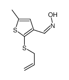 N-[(5-methyl-2-prop-2-enylsulfanylthiophen-3-yl)methylidene]hydroxylamine结构式